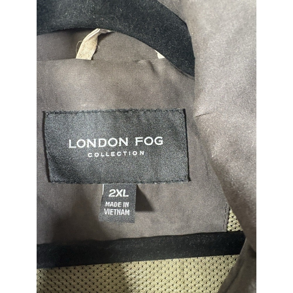 London Fog jacket size 2xl full zip waist length lightweight mesh lined - Picture 9 of 9